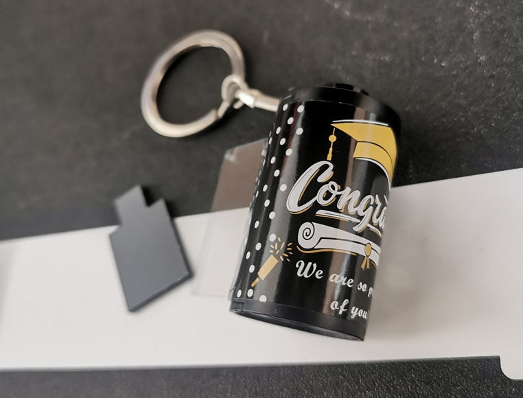 Polaroid Graduation Keychain