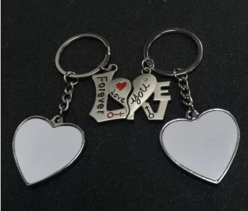 Love Heart Keychain Set