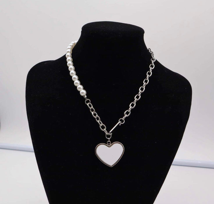 Pearl Heart Necklaces