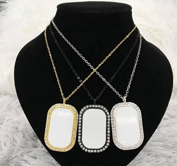 Bling Dog Tag Necklace