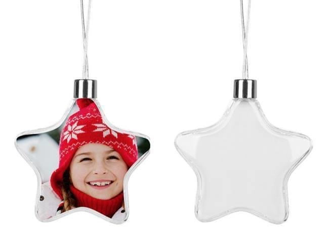 Clear Floating Plastic Christmas Ornaments