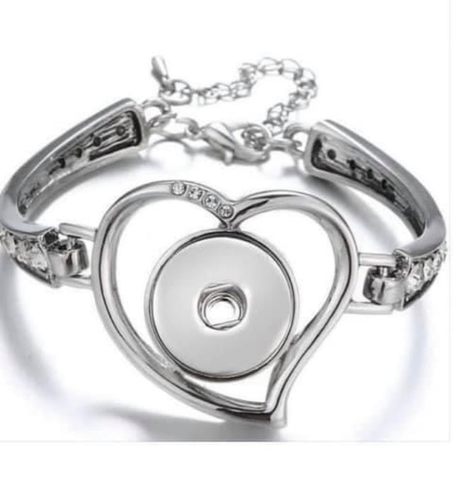 Double Heart Snap Bracelets