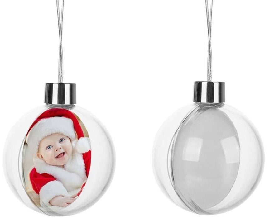 Clear Floating Plastic Christmas Ornaments