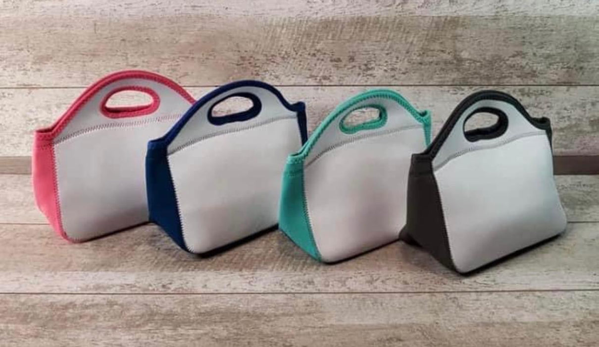 Colored Lunch Totes