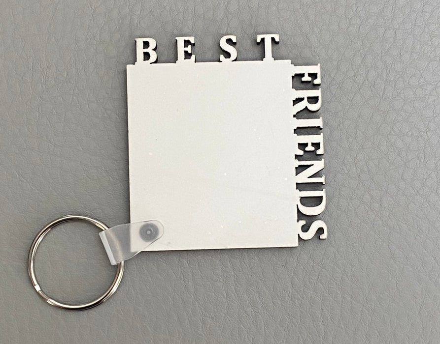Best Friend MDF Keychains