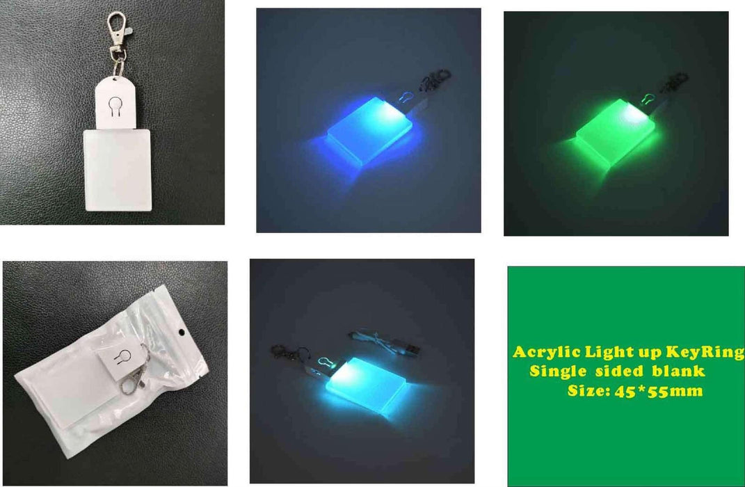 Custom Light Key Ring Light Up Keychains — Blessed to Create Sublimation Blanks