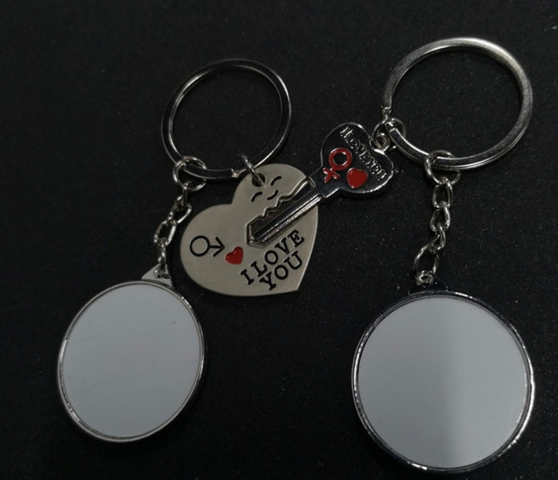Love Heart Keychain Set