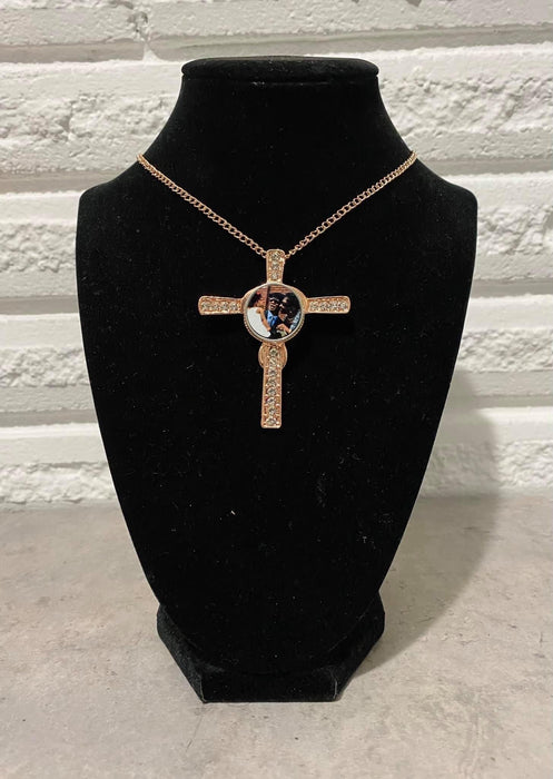 Bling Cross Snap Necklaces