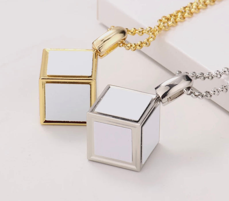 Cube Picture Necklace