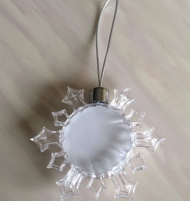 Clear Floating Plastic Christmas Ornaments