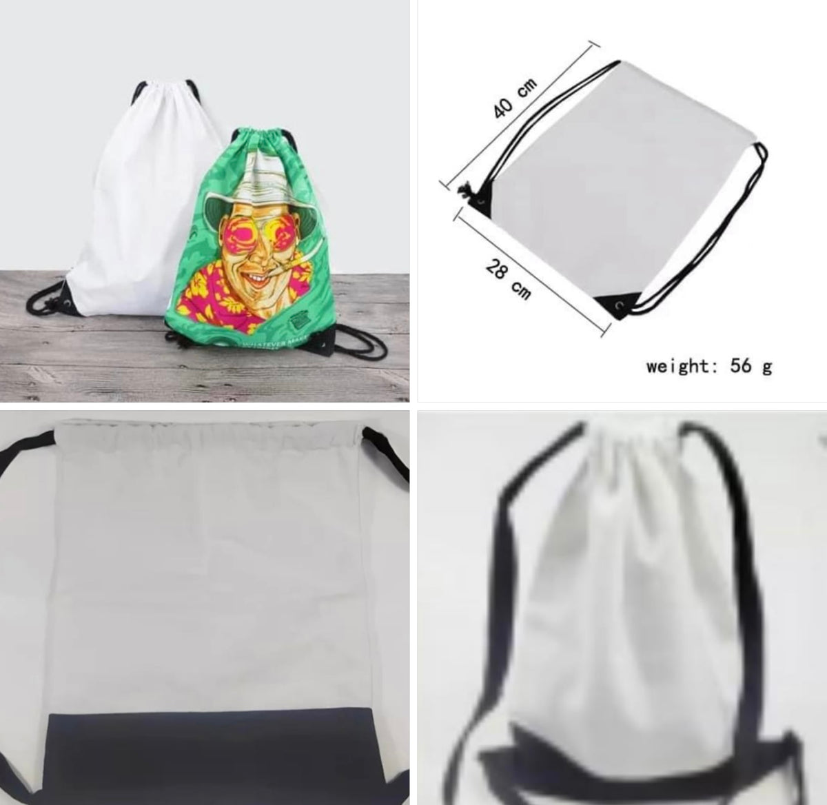 Drawstring Knapsacks — Blessed to Create Sublimation Blanks